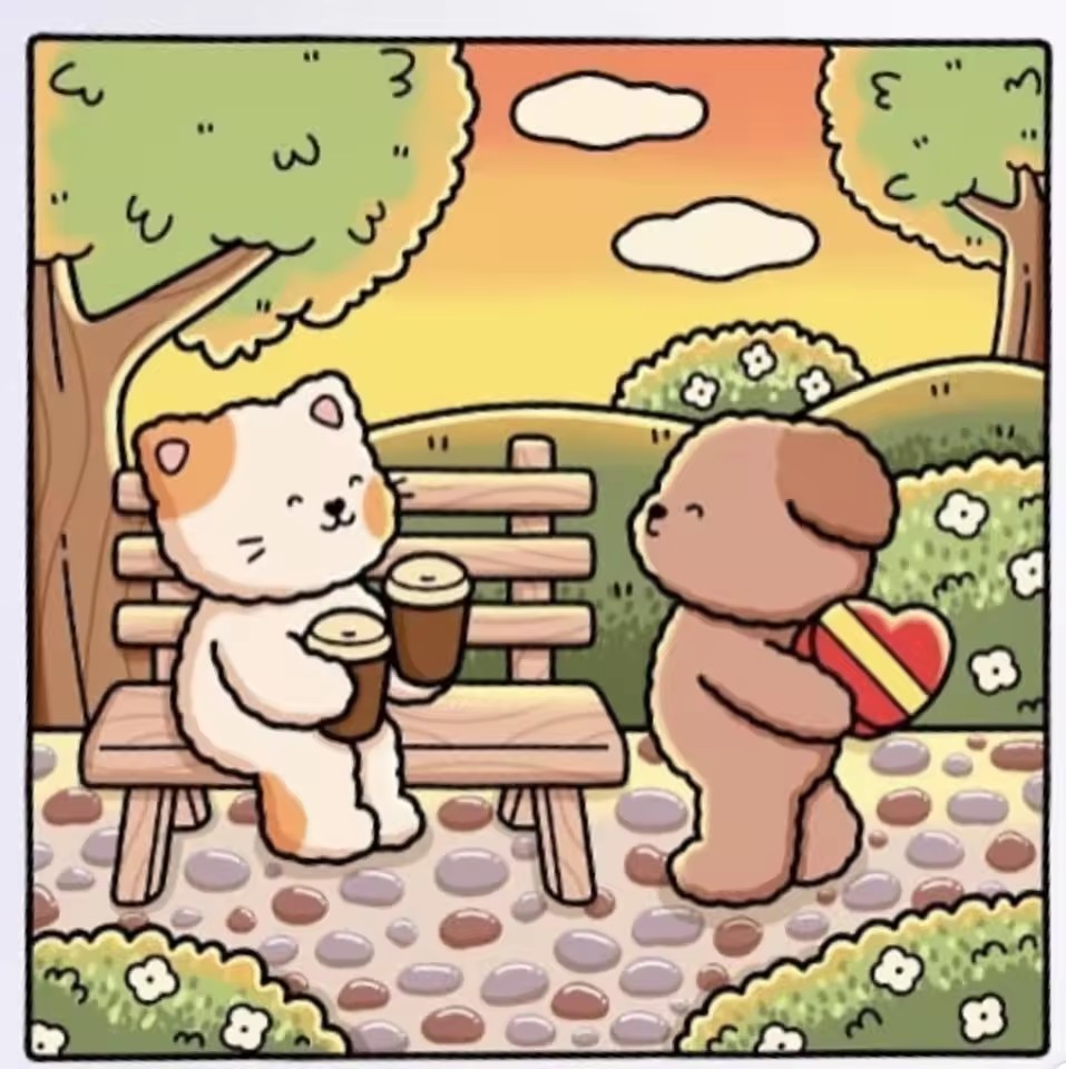 FUZZY IN LOVE Bold-easy Patter - Adult Coloring Book Stress Relief recension och pris