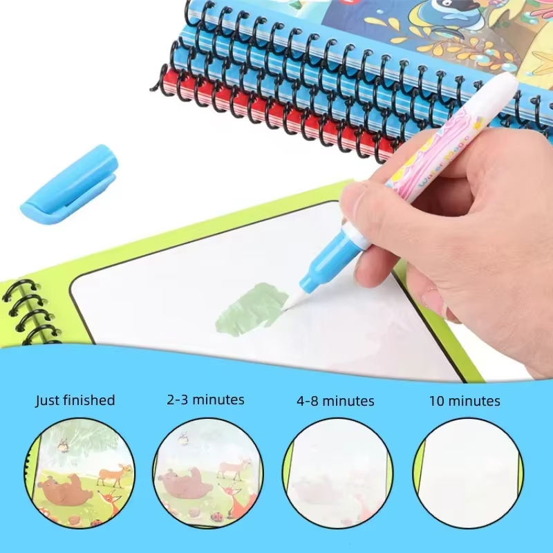 1PC Children's Watercolor Pain - Reusable Water Magic Coloring Book recension och pris
