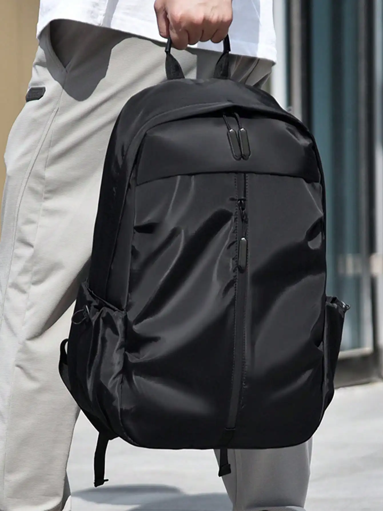 Unisex Nylon Backpack In Korea - Books recension och pris