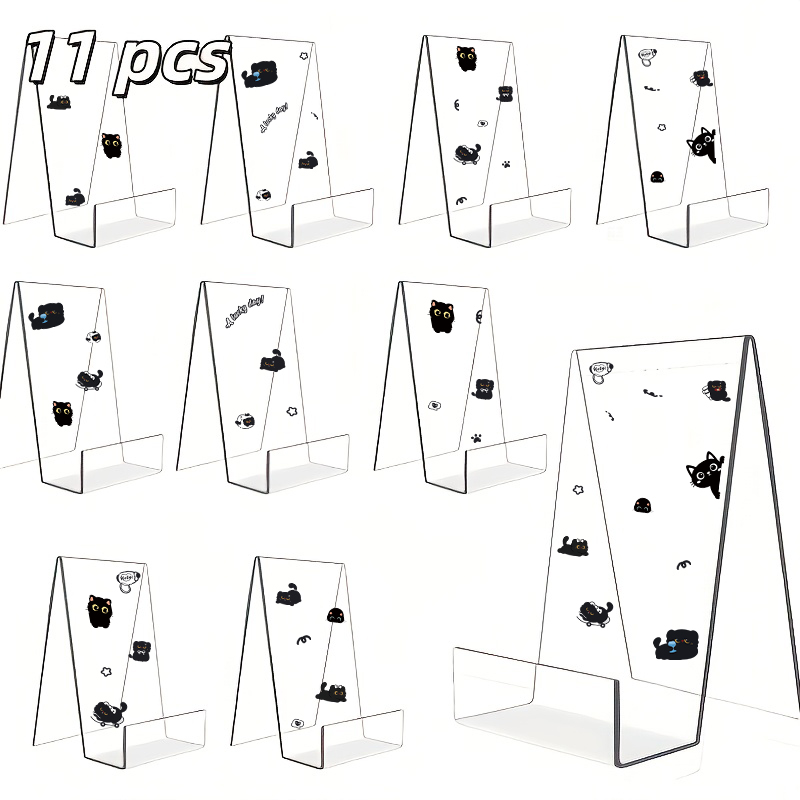 11pcs Acrylic Book Display Sta - Clear Acrylic Book Stand Holder recension och pris